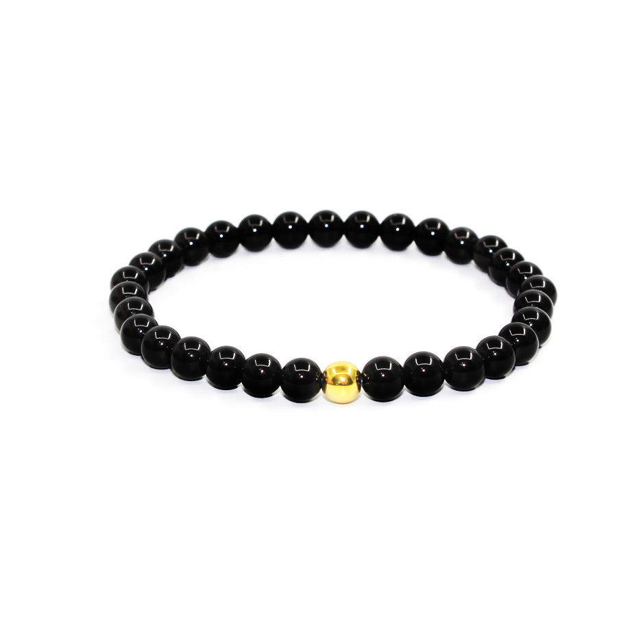 6mm Natural Stone Bracelet Turquoise Tigers Eye 24k Gold And Copper Bead Bracelet