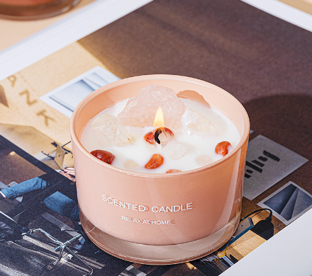Crystal Glass Handmade Aromatherapy Candle