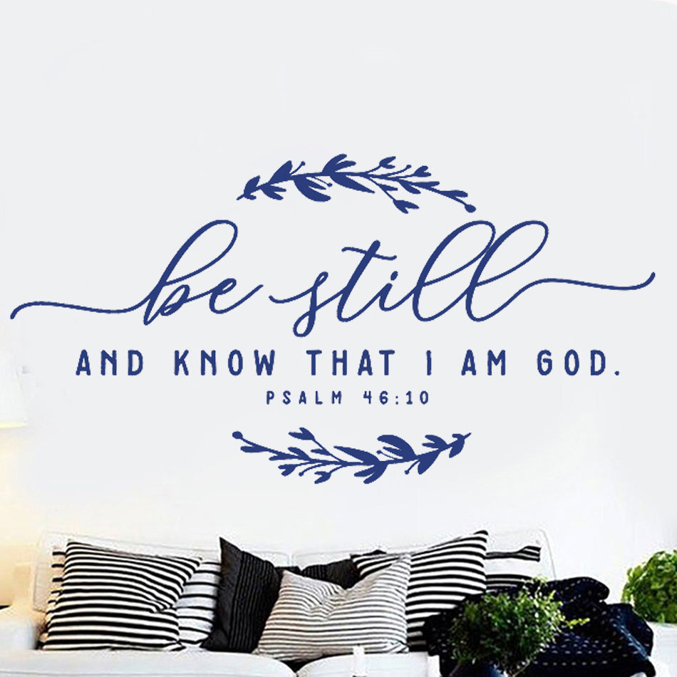 English Bible Wall Sticker - Blu Obsidian