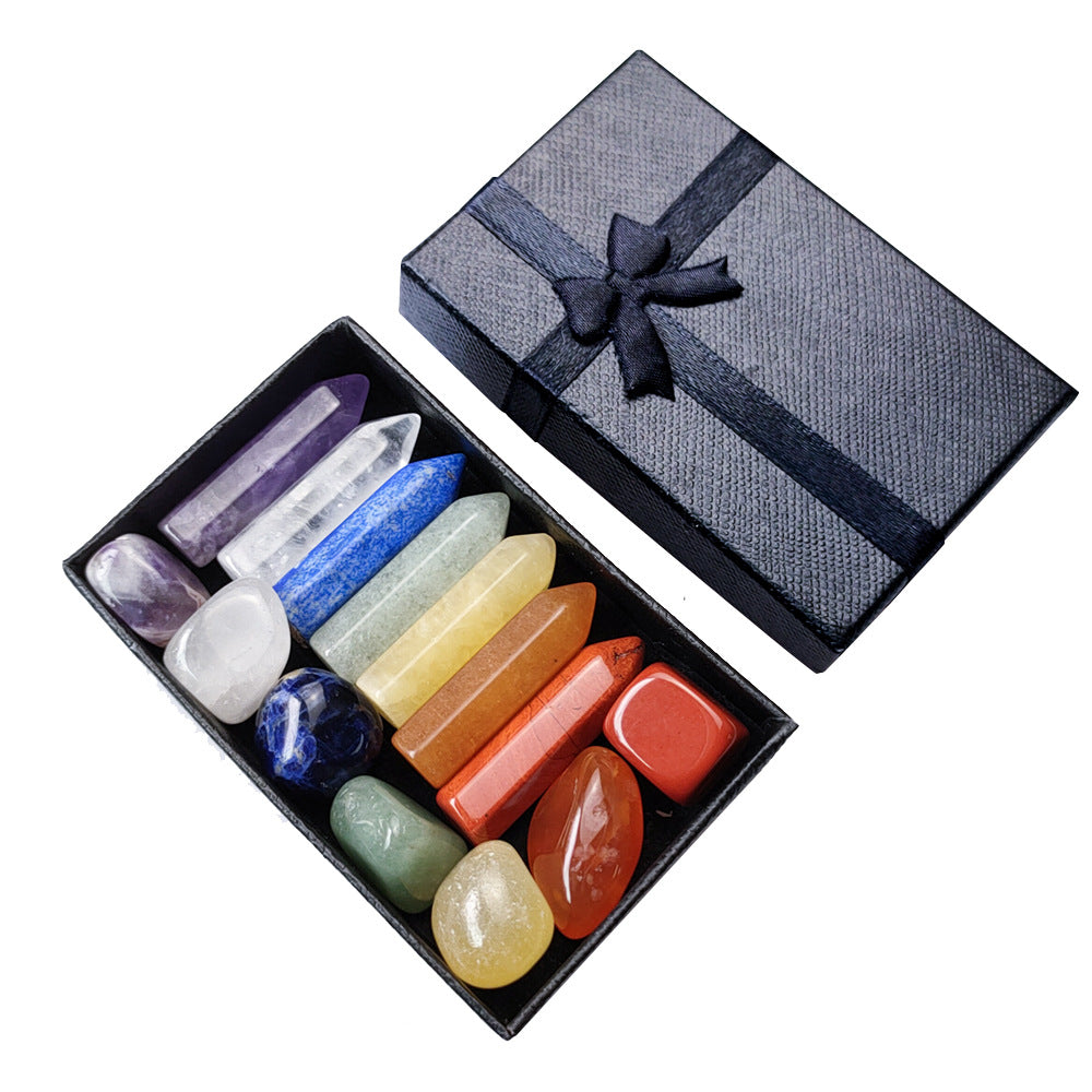 Seven Chakra Hexagonal Column Combination Set