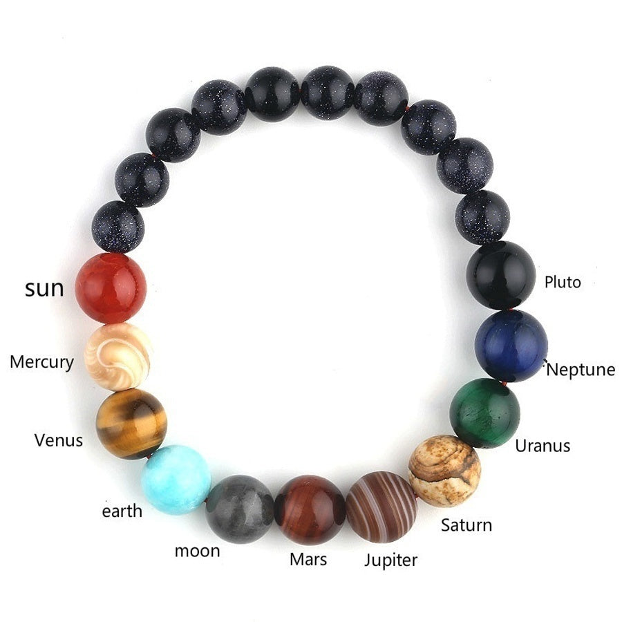 Men's Natural Stone Beaded Bracelet