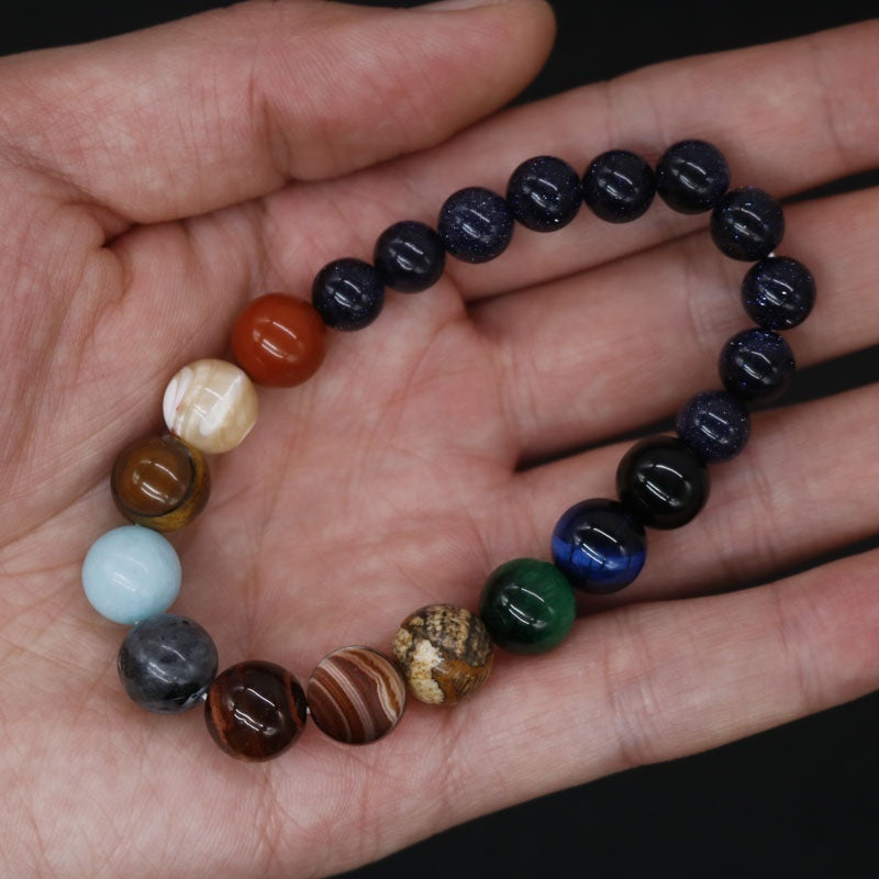 Men's Natural Stone Beaded Bracelet