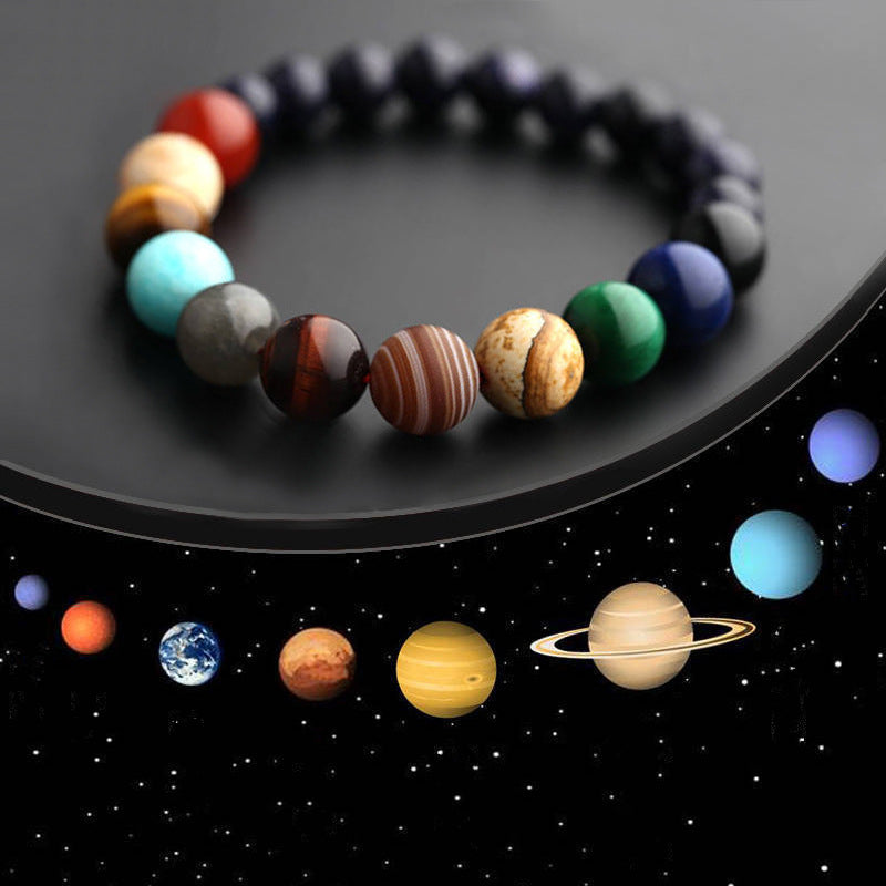 Men's Natural Stone Beaded Bracelet