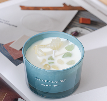 Crystal Glass Handmade Aromatherapy Candle