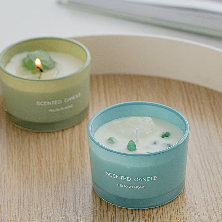 Crystal Glass Handmade Aromatherapy Candle
