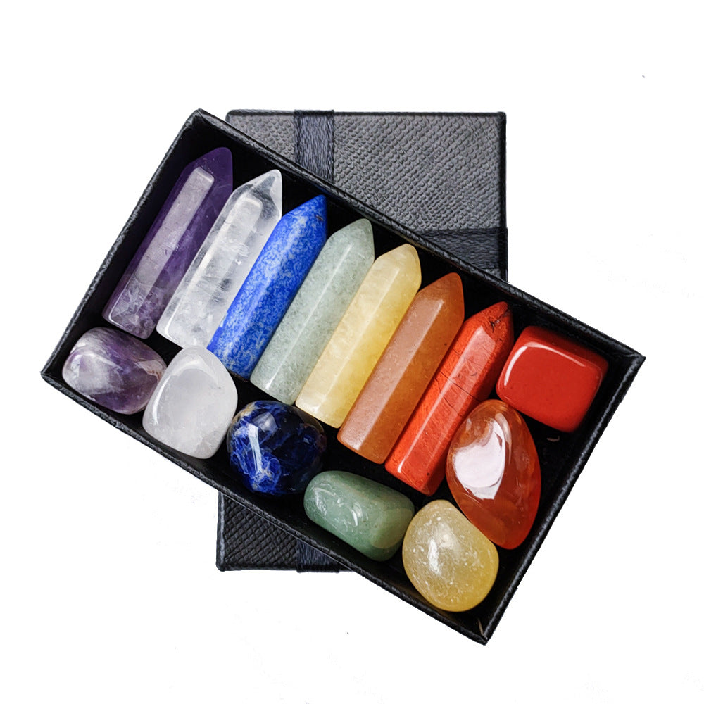 Seven Chakra Hexagonal Column Combination Set