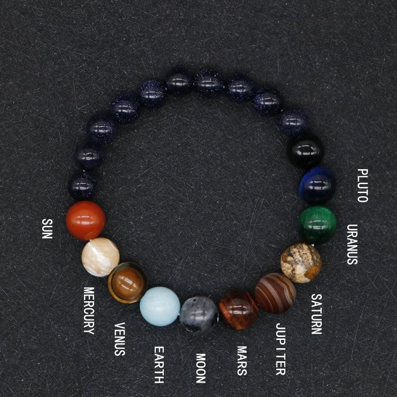 Men's Natural Stone Beaded Bracelet