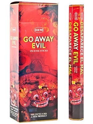 Hem Go Away Evil Incense 20 Sticks - Blu Obsidian