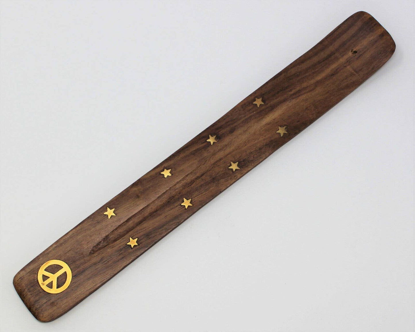 Peace Sign Boat Burner Wood - Blu Obsidian