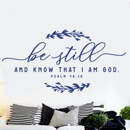 English Bible Wall Sticker - Blu Obsidian